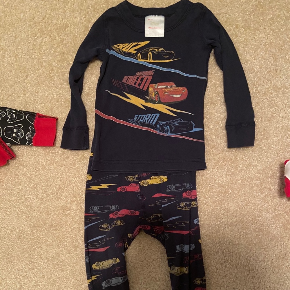 Hanna Andersson Disney Cars Pajamas Size 80